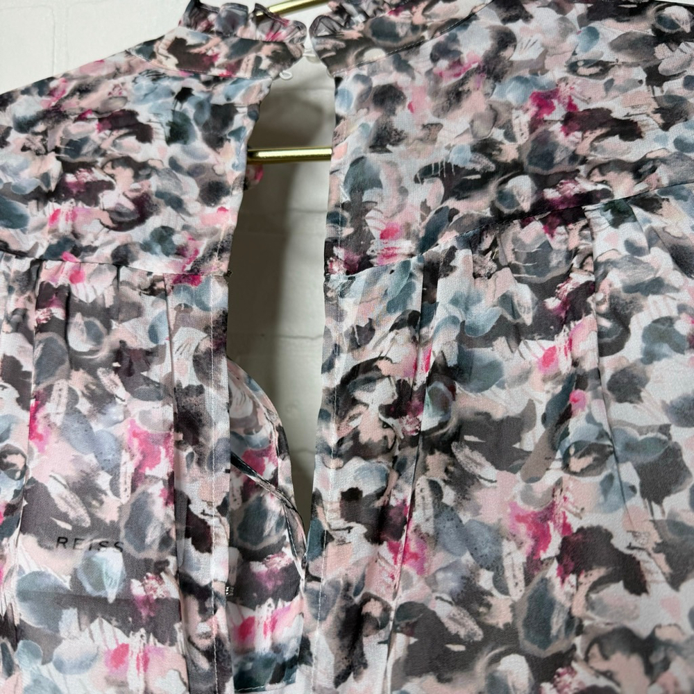 REISS Dakota Floral Printed Dress sz 6 NWT - Picture 9 of 13
